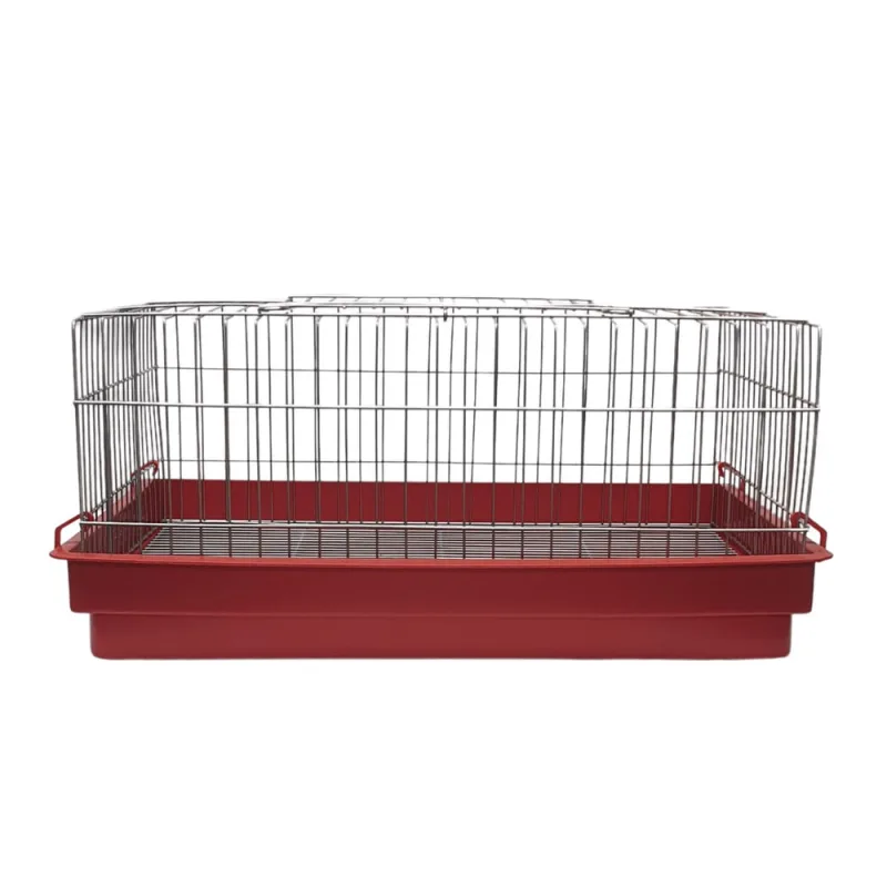 Gaiola Para Porquinho Da India Com Bandeja Plástica Zincada Vermelho - Não Disponível - Pet Shop