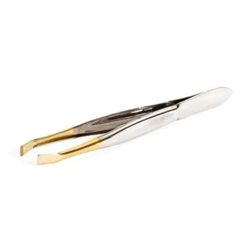 Pinça Solingen Banho De Ouro Reta Larga 9 Cm - SOLINGEN