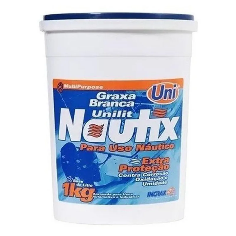Graxa Branca Náutica Unilit Nautix 1kg - Ingrax