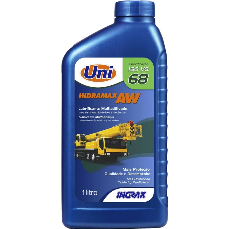 Óleo para sistemas hidráulicos AW 68 1 litro - INGRAX - INGRAX