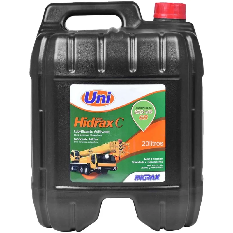 Óleo Hidráulico Ingrax Hidrax C 68 20 Litros