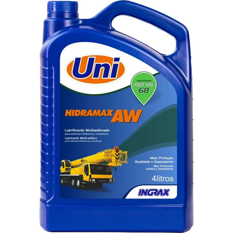 Óleo para sistemas hidráulicos AW 68 4 litros INGRAX - INGRAX - Químicos