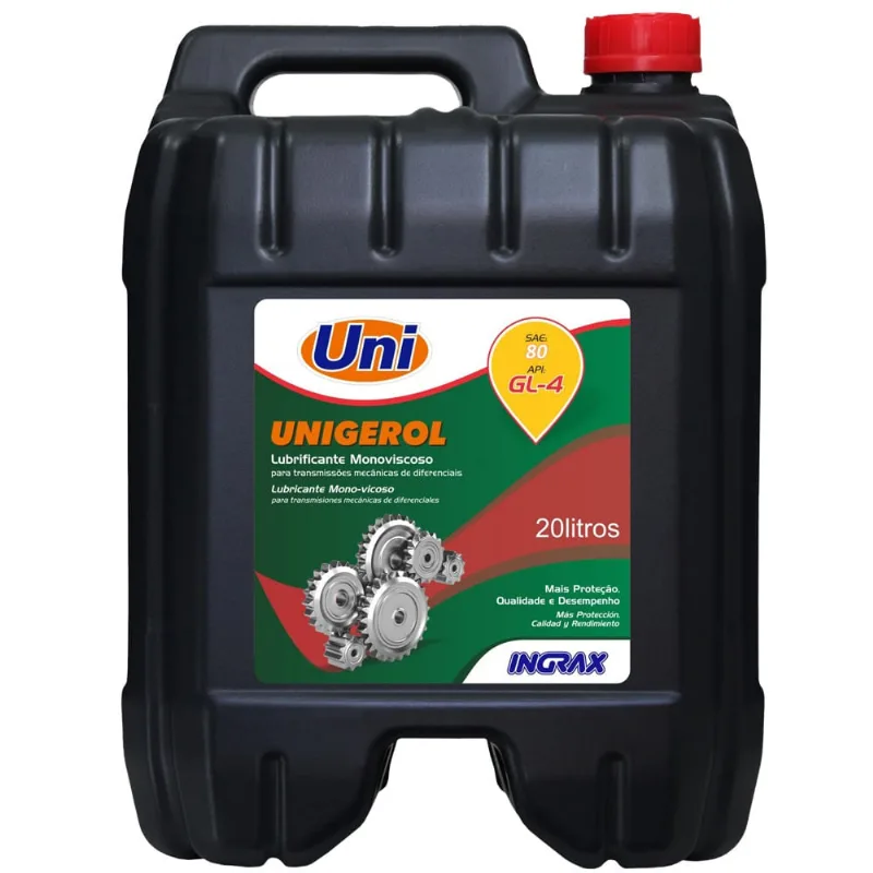 Óleo Hidraulico 80 Unigerol Ingrax 20 Litros