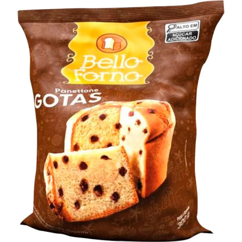 Panetone Bello Forno Gotas de Chocolate 300g