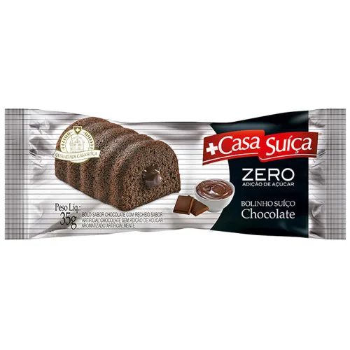 Bolo Casa Suica Zero 35gr Chocolate - CASA SUICA