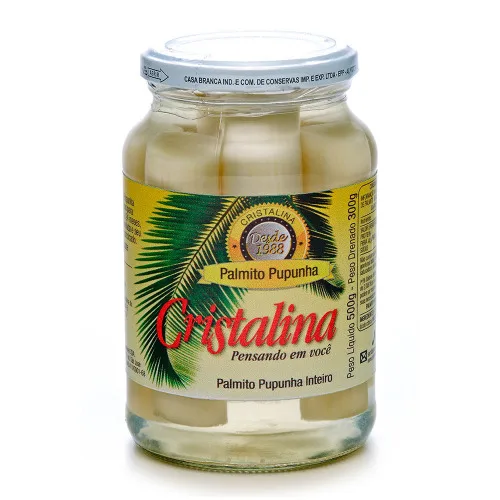 Palmito Cristalina Pupunha Inteiro - CRISTALINA