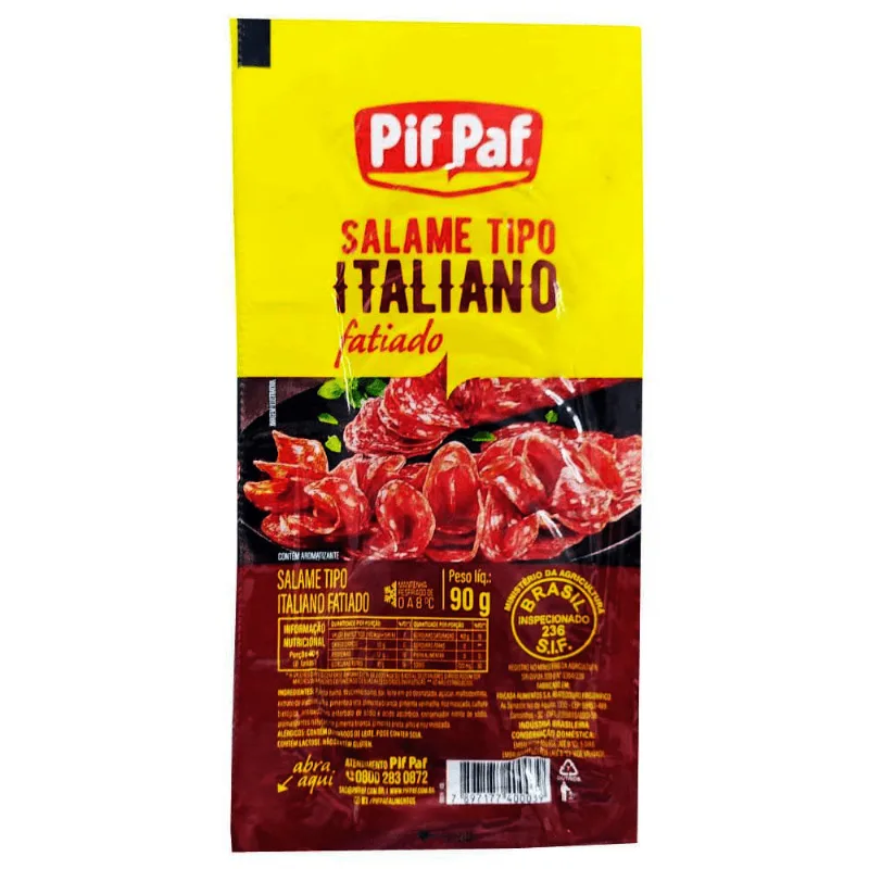 Salame Tipo Italiano Pif Paf Artesano 90g - FRICASA