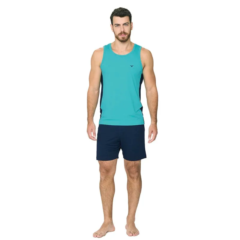 Pijama Regata Masc 258038 - Verde Suculenta Gg Gg