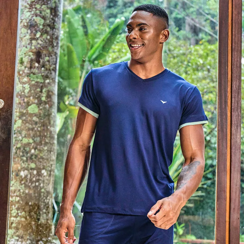 Pijama Visco Masc 258040 - Marinho P P