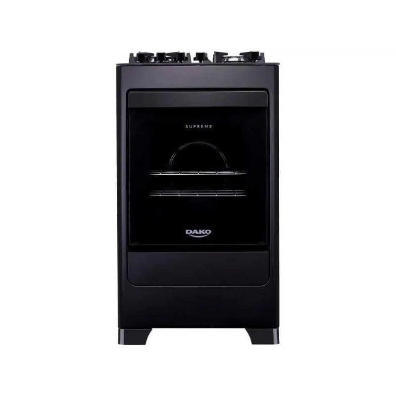 Fogão Supreme Acendimento Automático 4 Bocas Preto Bivolt Bivolt