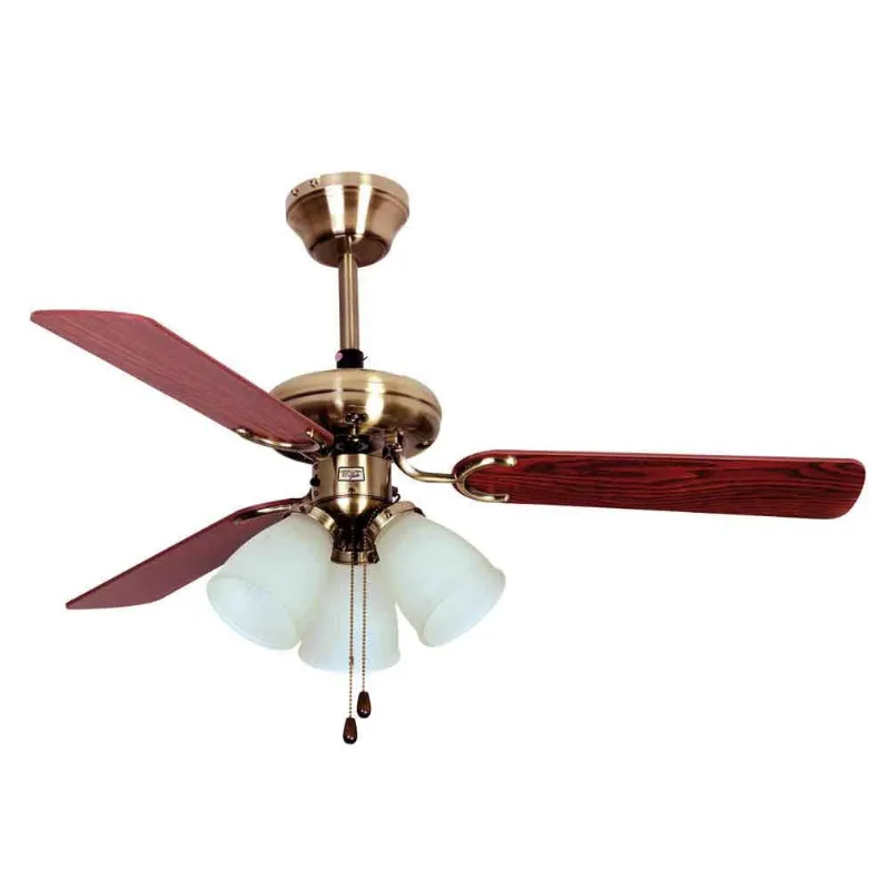 Ventilador de teto 220V 135W HL44 ouro velho HomeLine