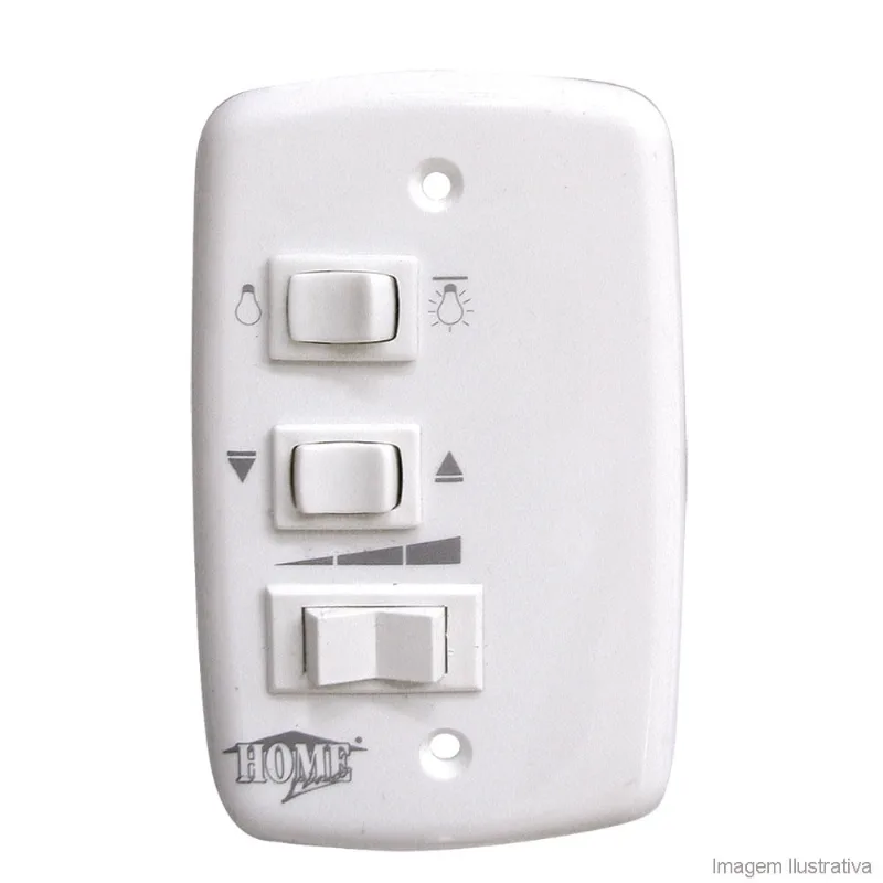 Controle para ventilador 220V branco Home Line - Home Line