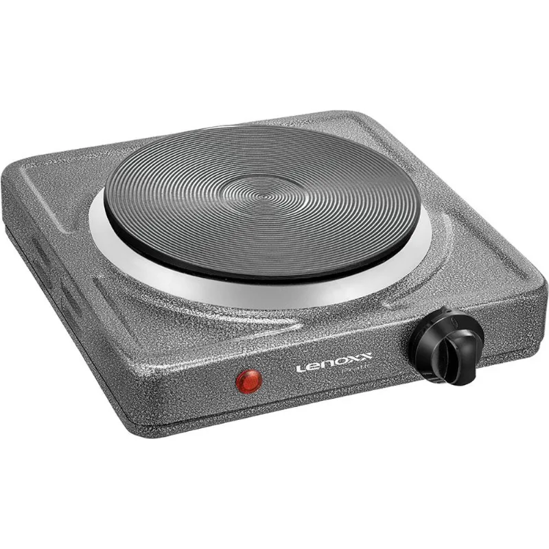 Fogão 1 Boca de Mesa Elétrico Lenoxx Pratic PFE351 Inox 220V