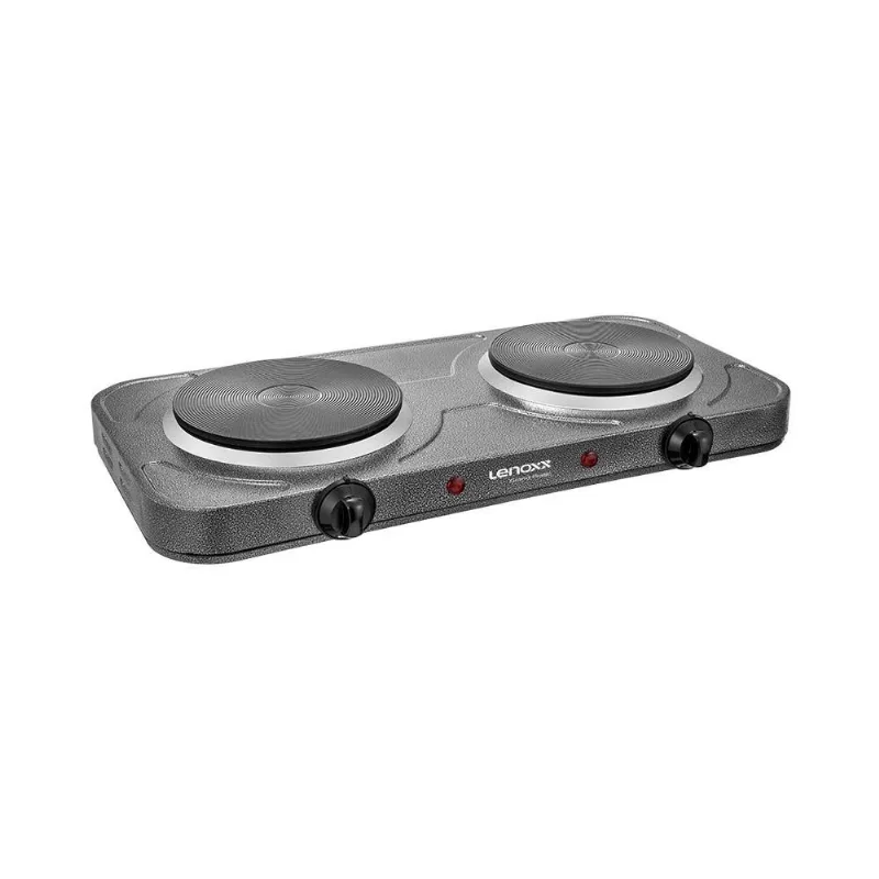 Fogão Elétrico de Mesa 2 Bocas Grand Pratic Lenoxx PFE353 Cinza 220V