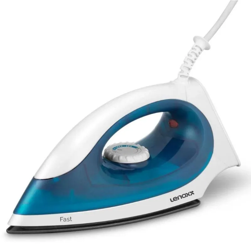 Ferro De Passar A Seco Fast Lenoxx Antiaderente Azul 127V 110V