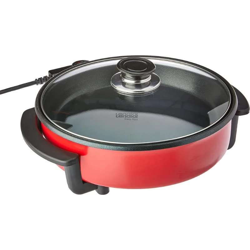 Panela Elétrica Multifuncional Lenoxx PPE157 Vermelha e Preta 220V