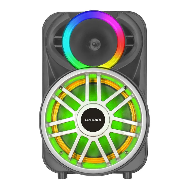 Caixa Amplificada LCA8 Bluetooth 300W rms com LEDs Lenoxx