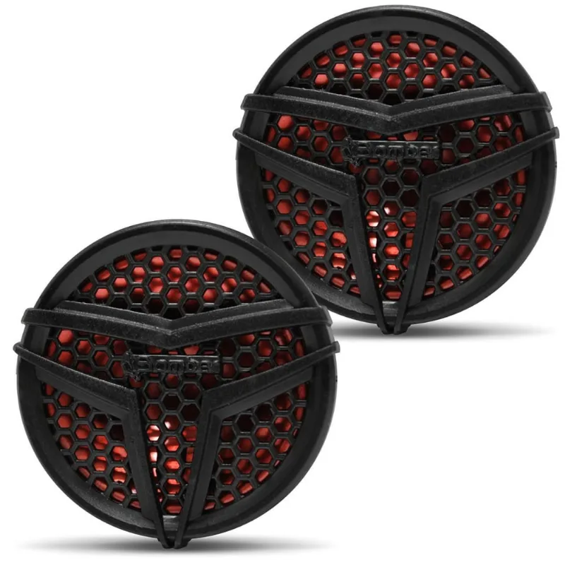 Par Mini Tweeter Bomber Bl10 120W Rms Preto E Vermelho - BOMBER
