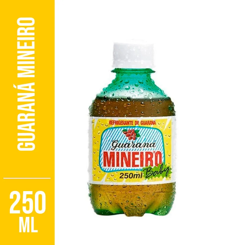 Refrigerante Mineiro Guaraná Pet 250ml