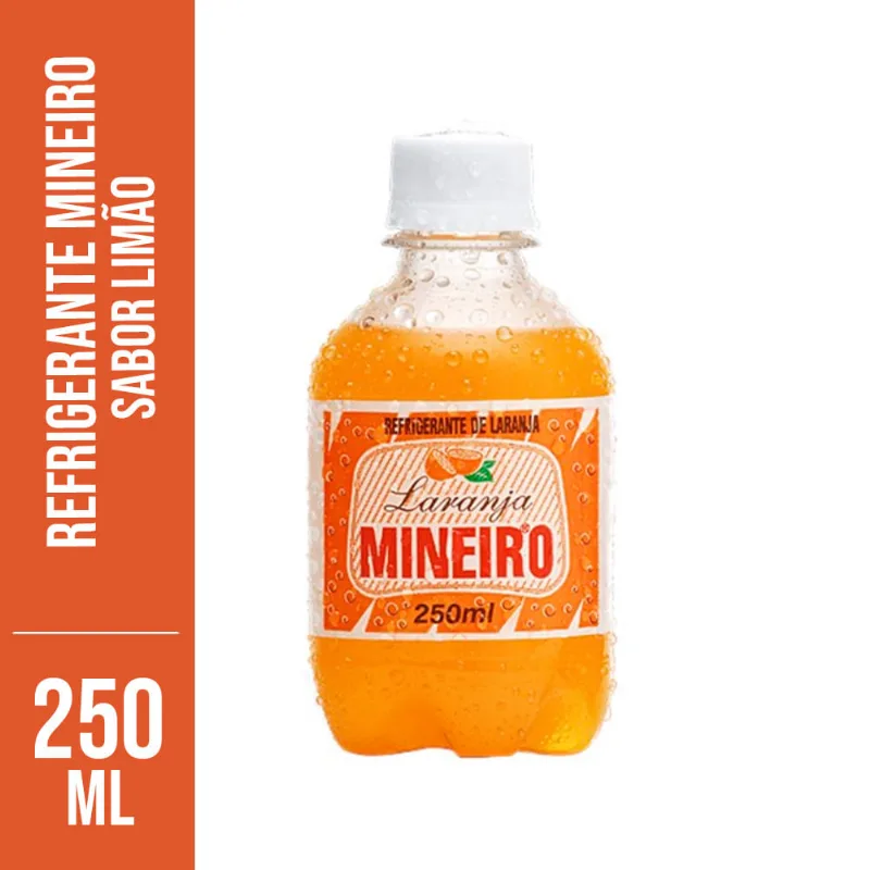Refrigerante Mineiro Laranja Tradicional Pet 250ml