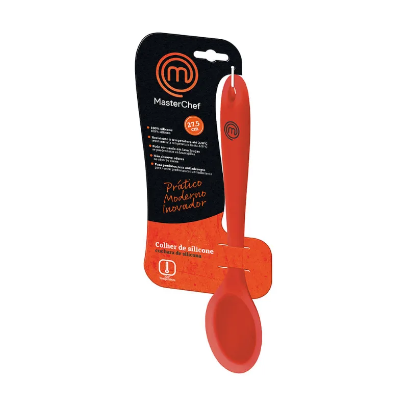 Colher de Silicone MasterChef 27,5 cm Vermelha