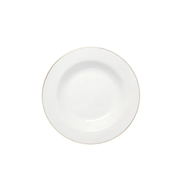 Prato Fundo de Porcelana Royal Branco 22 cm - HAUSKRAFT - Utilidades Domesticas