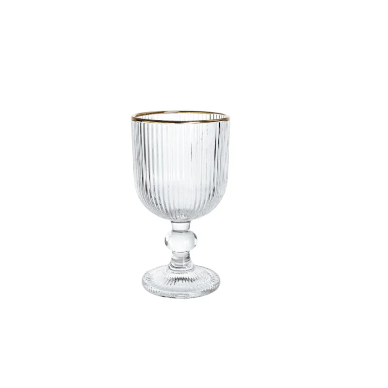 Taça Licor Vidro Graffiato com Borda Dourada 60Ml 6 Peças - Haüskraft - Utilidades Domesticas