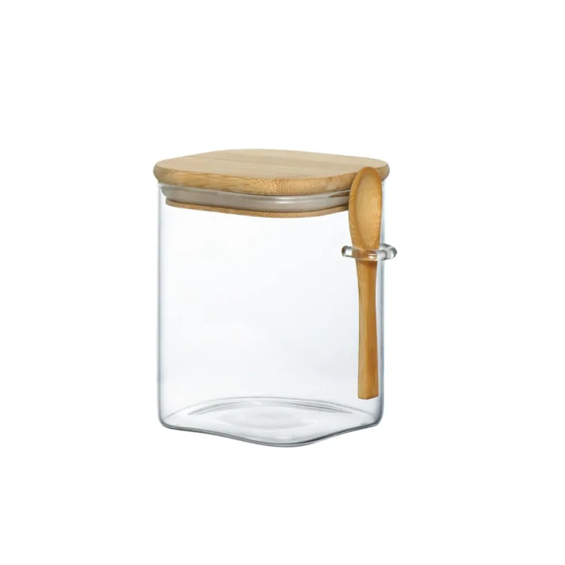 Pote Hermético Quadrado De Vidro Liege 950Ml - HAUSKRAFT
