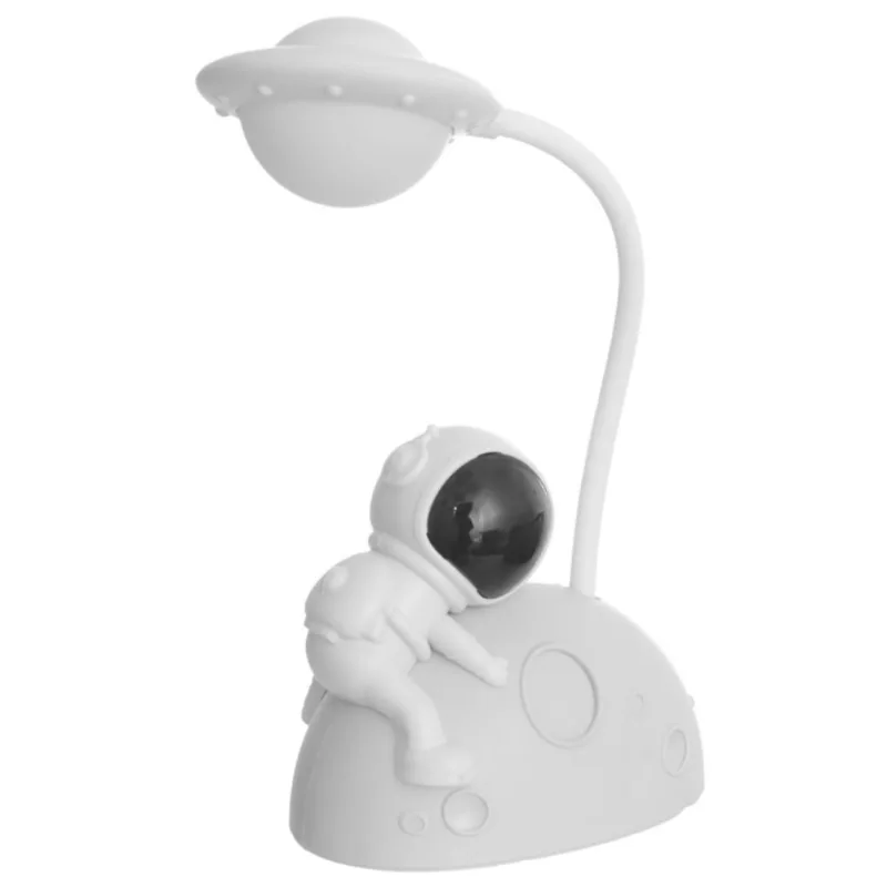 Luminária De Mesa Astronauta Lua Cheia Led Usb Western Home