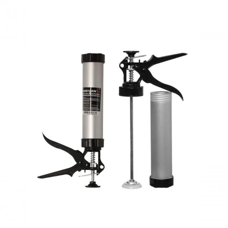 Aplicador De Silicone Western Com Tubo De Aluminio 400ml
