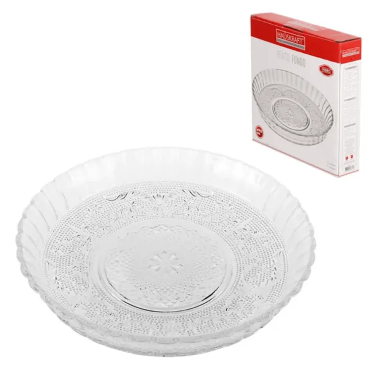 Prato Fundo Hauskraft Vidro 19,5cm