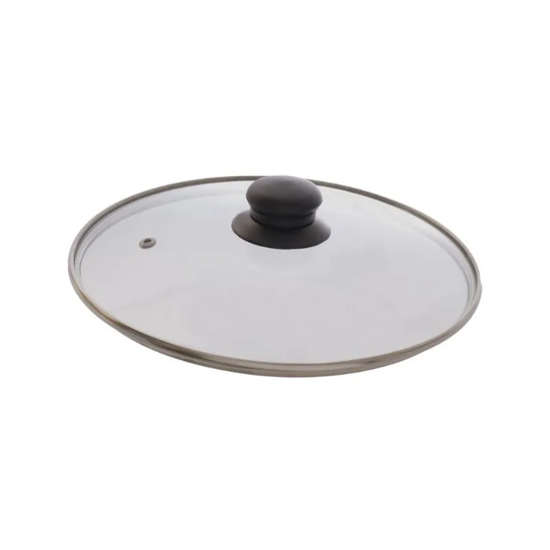 Tampa De Panela De Vidro Com Puxador Western - 24cm