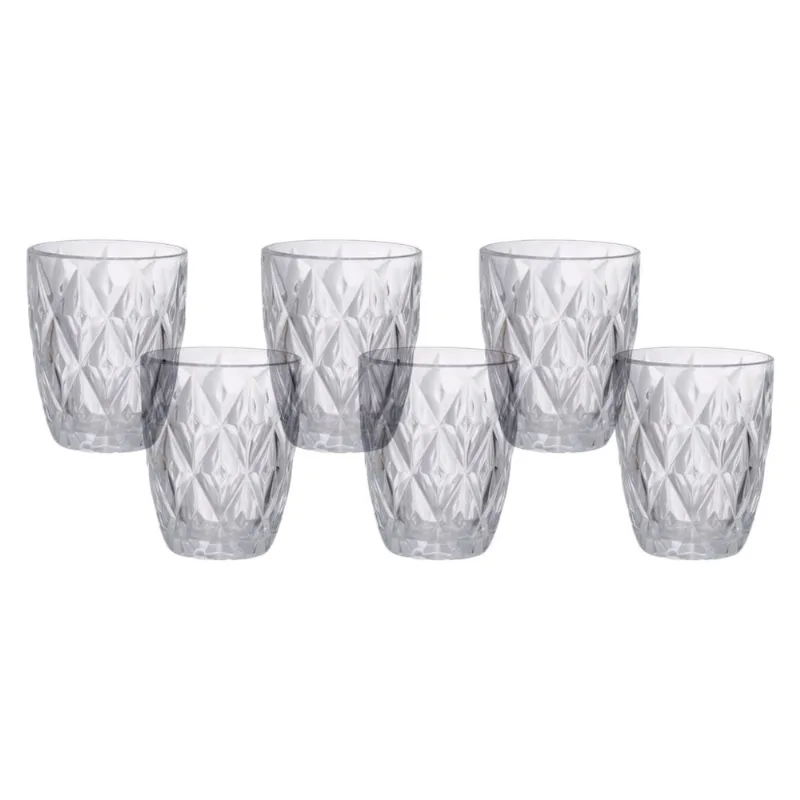 Jogo De Copos Hauskraft 06 Peças Plaza 275ml CPBX069