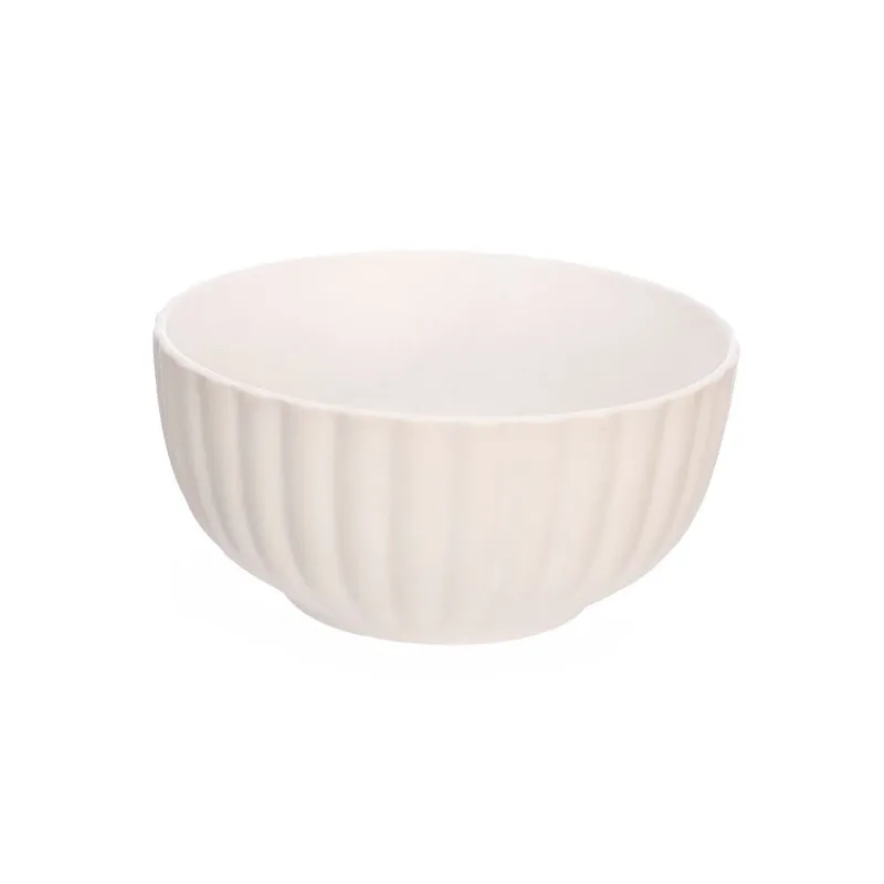 Bowl Redondo De Cerâmica Bella Branco Hauskraft - 450ML