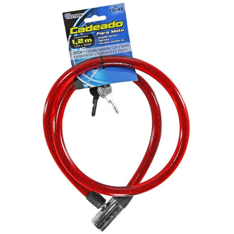 Cadeado Flex 1,2Mx16 mm Western - Western - Casa E Construção
