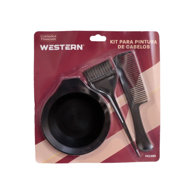 Kit de Pintura para Cabelos com Três Peças - Western - HAUSKRAFT - Beleza E Perfumaria