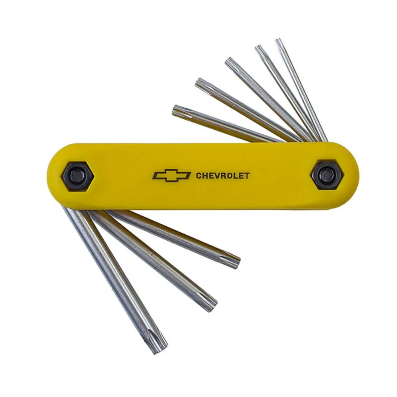 Chave Torx Canivete - 8 Peças (com Furo Guia) Gm