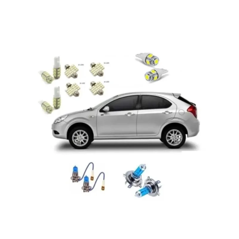 Farol Jac Motors, J3 E J3 Turim + Super Brancas Lampada Led