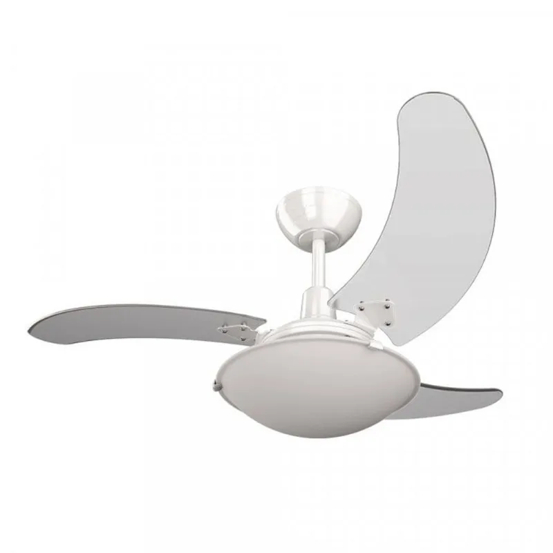 Ventilador de Teto 110V Pás Transparentes Aura Tron Branco/Transparente - Tron
