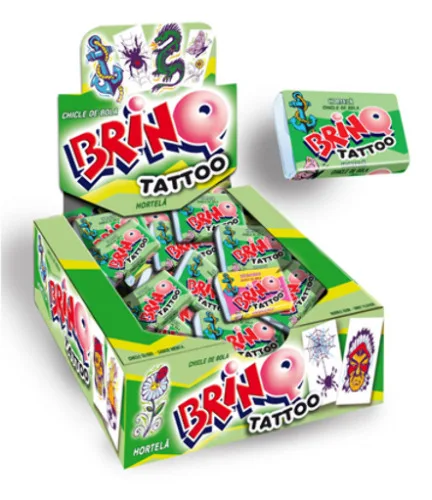 CHICLE BRINQ TATTO HORT DP 350G