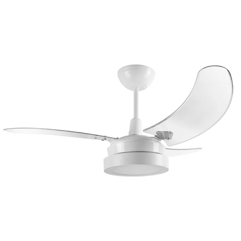 Ventilador De Teto Buzios Max Led Com Plafon De 5500K Preto 130W 220V - Tron - TRON