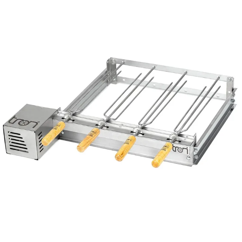Churrasqueira Giratório S/Apoio 4 Espetos Inox Bivolt Tron - TRON