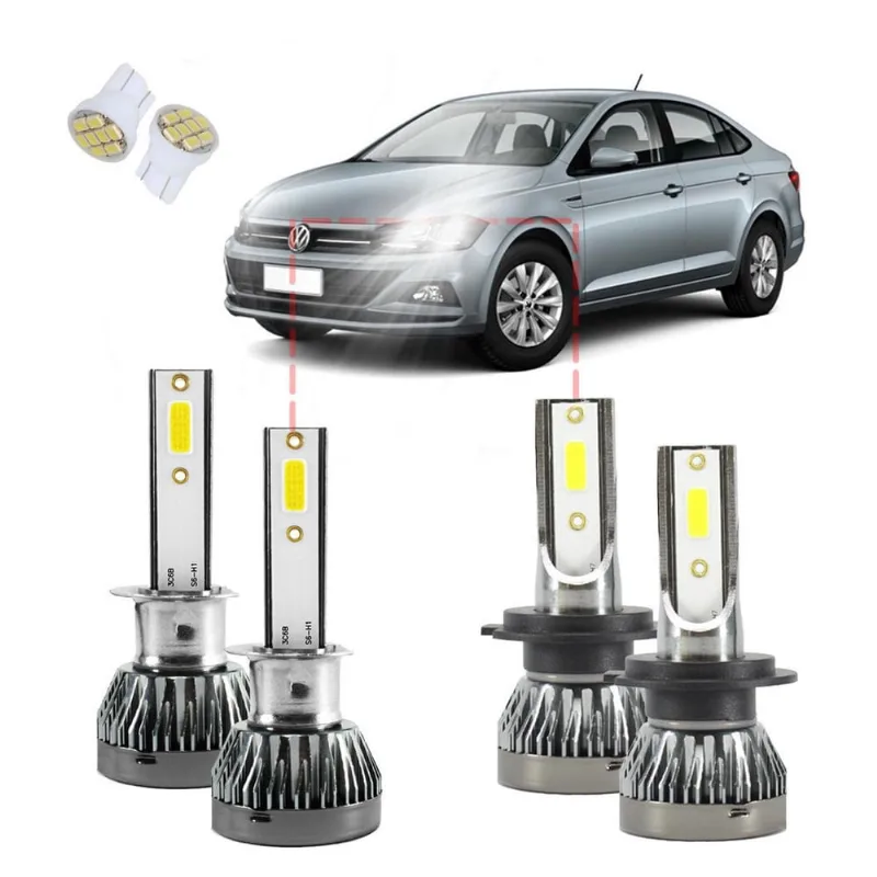 Kit Ultra Led Nano Virtus 2018/2023 22000Lm Alta Baixa
