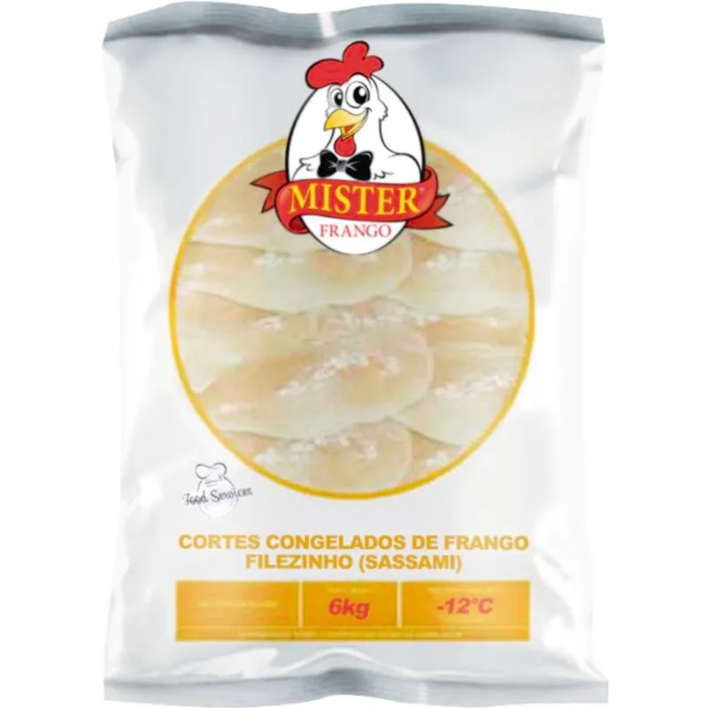 Filezinho de Frango Sassami Mister Frango Congelado 6kg