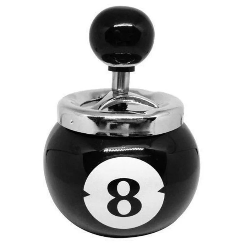 Cinzeiro Cerâmica Bola 8 - Presente Criativo