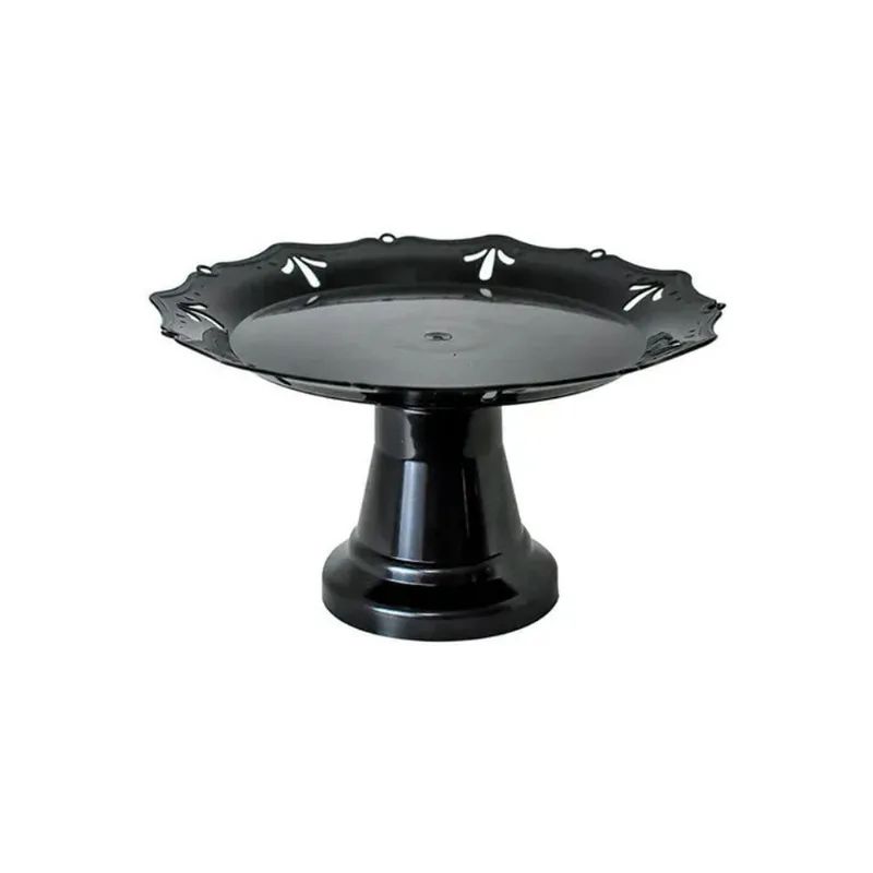 Suporte Para Bolo Veneza Preta - 18cm