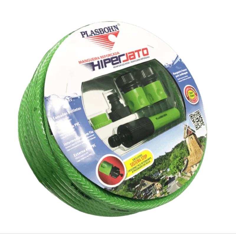mangueira hiperjato 20m plasbohn verde - 003686