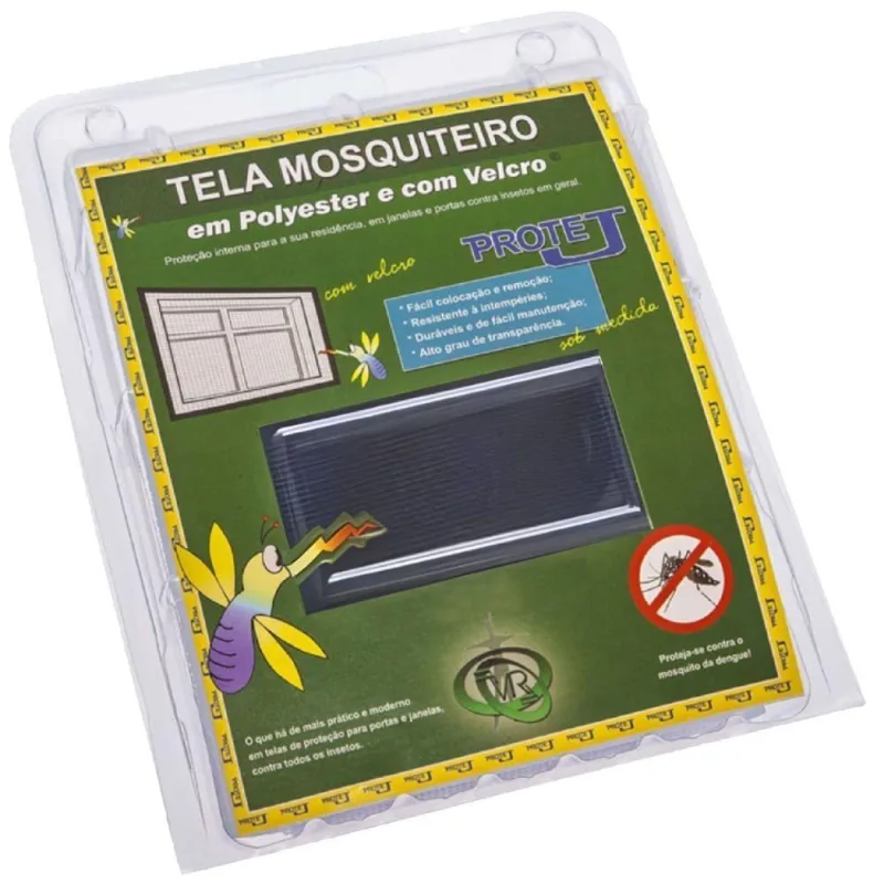 Tela Mosquiteiro Preta Com Velcro 1,25 X 1,05 Metros - 400-prot.a - Victoria Reggia