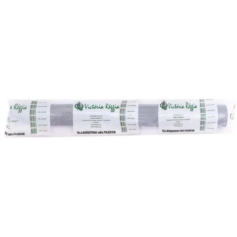 Tela Mosquiteiro Para Proteção Contra Mosquitos Victoria Reggia Poliester Cinza 3x1m