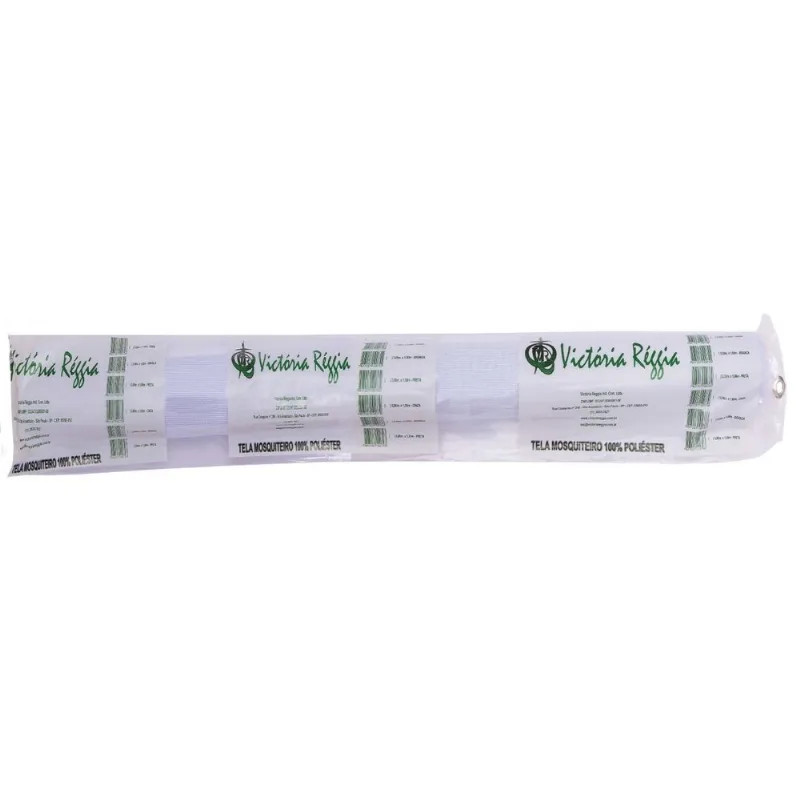 Tela Mosquiteiro Para Proteção Contra Mosquitos Victoria Reggia Poliester Branca 3x1m